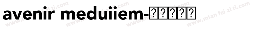 avenir meduiiem字体转换